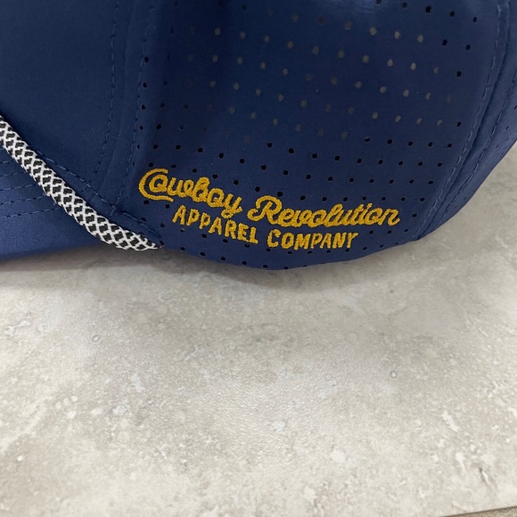 Cowboy Revolution Apparel Co. Men’s Navy Cap Saltwater Rodeo Gulf of Mexico New - Picture 2 of 9